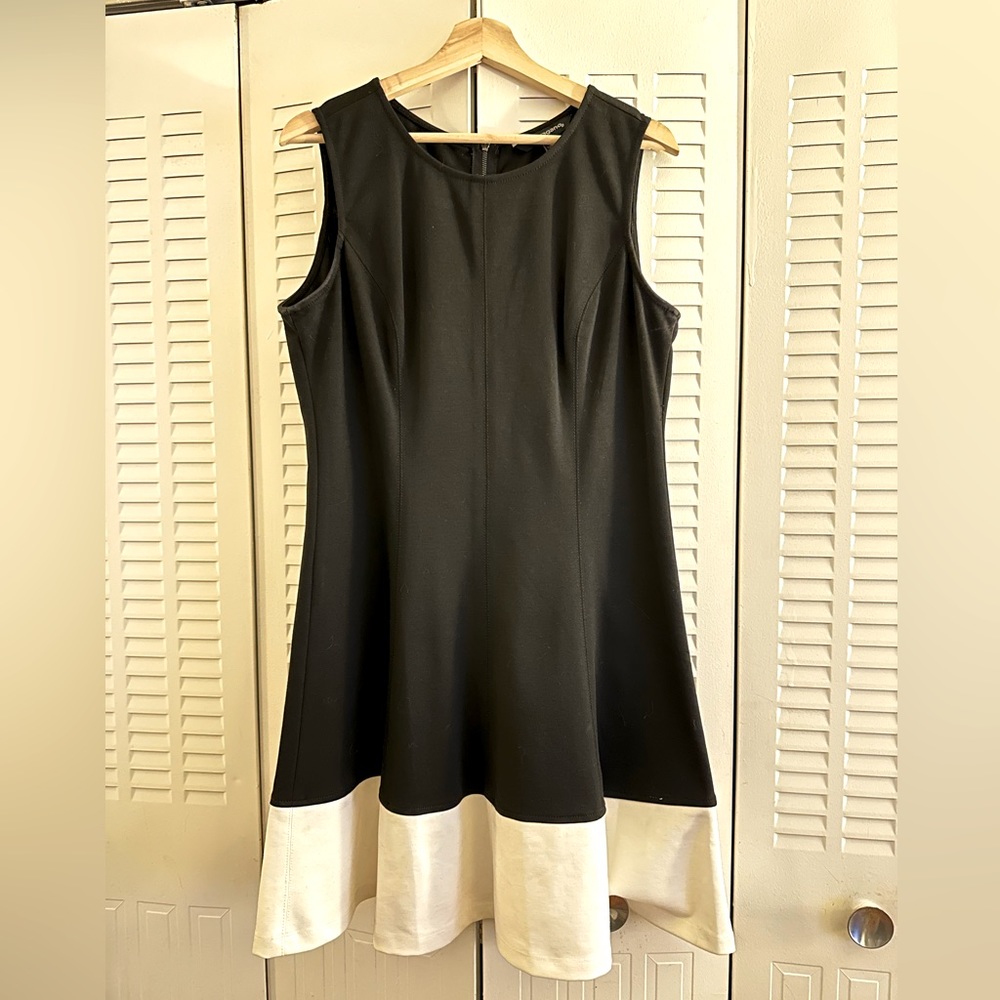Sharagano Two-tone Cocktail Dress (14)